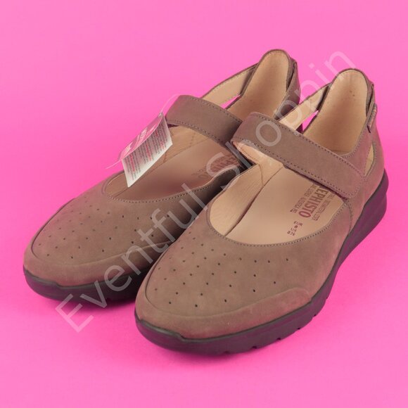 Mephisto Shoes Womens 8.5 Brown Marsia Mary Jane Leather Nubuck New Current